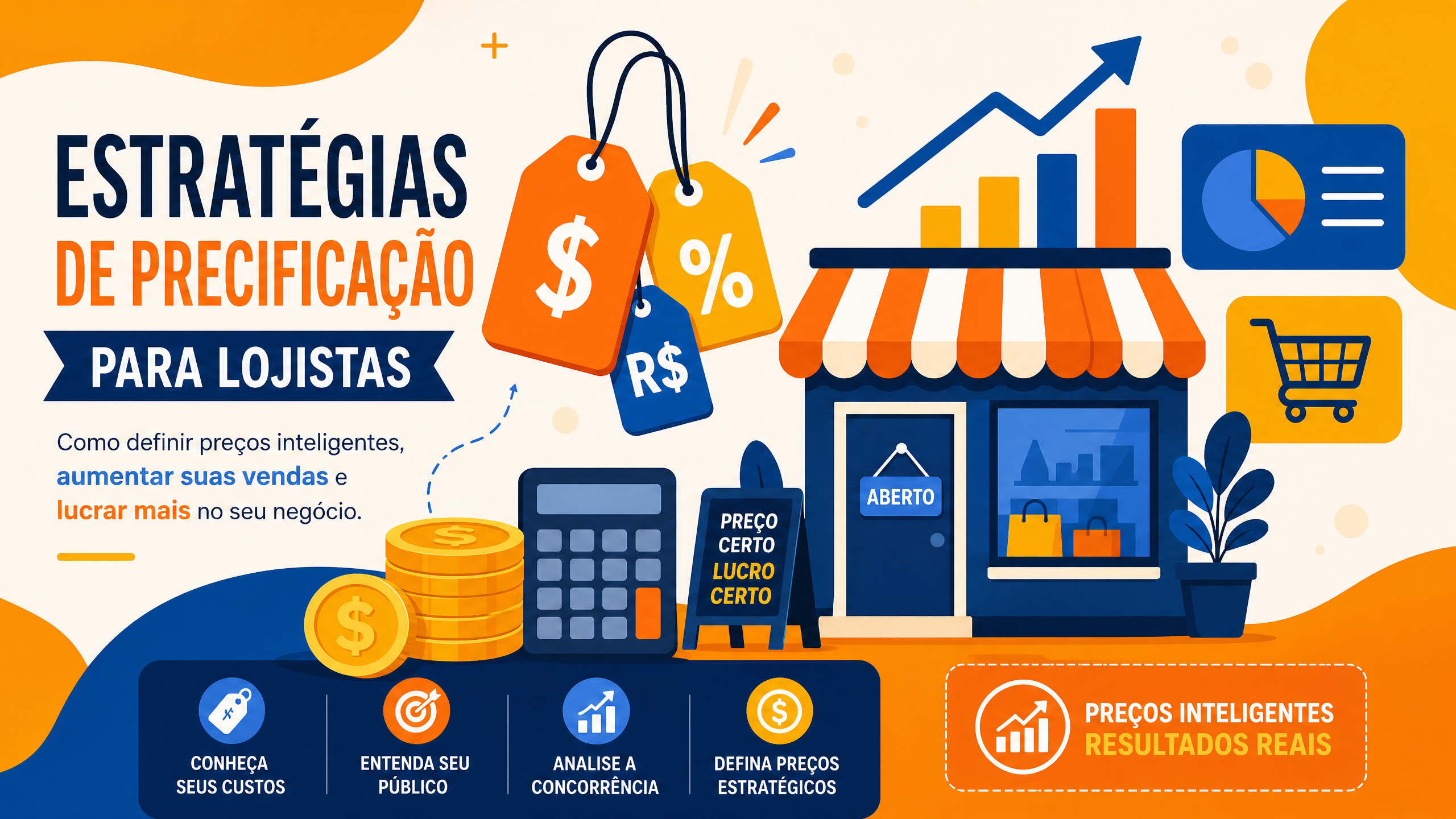 Estratégias de precificação: custos, valor, concorrência e testes