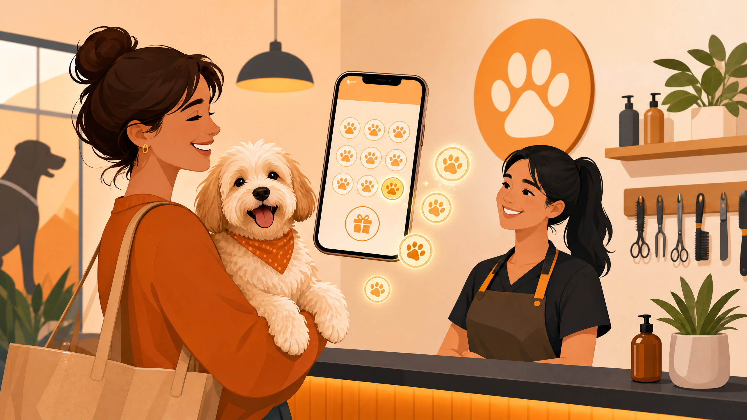 Simulação: como um pet shop pode aumentar os resgates com selos digitais