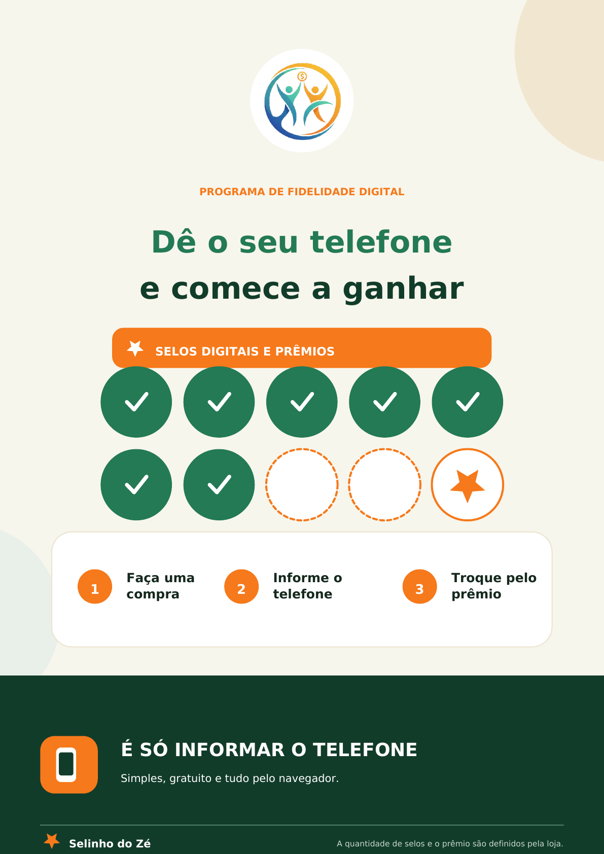Prévia de Cartaz de Balcão - Minimalista